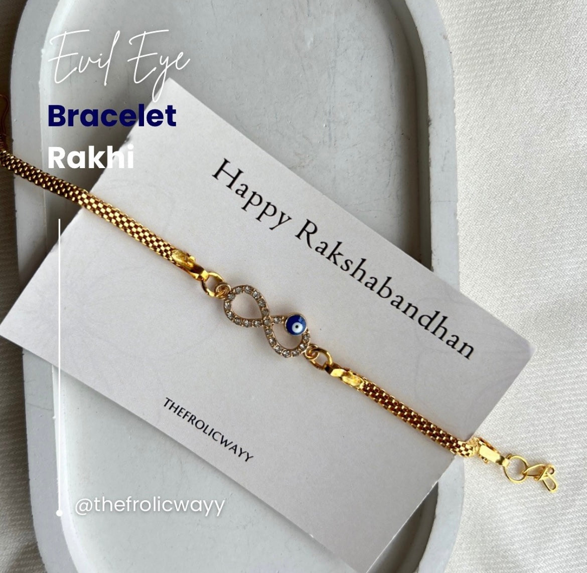 Infinity Evil Eye Bracelet Rakhi