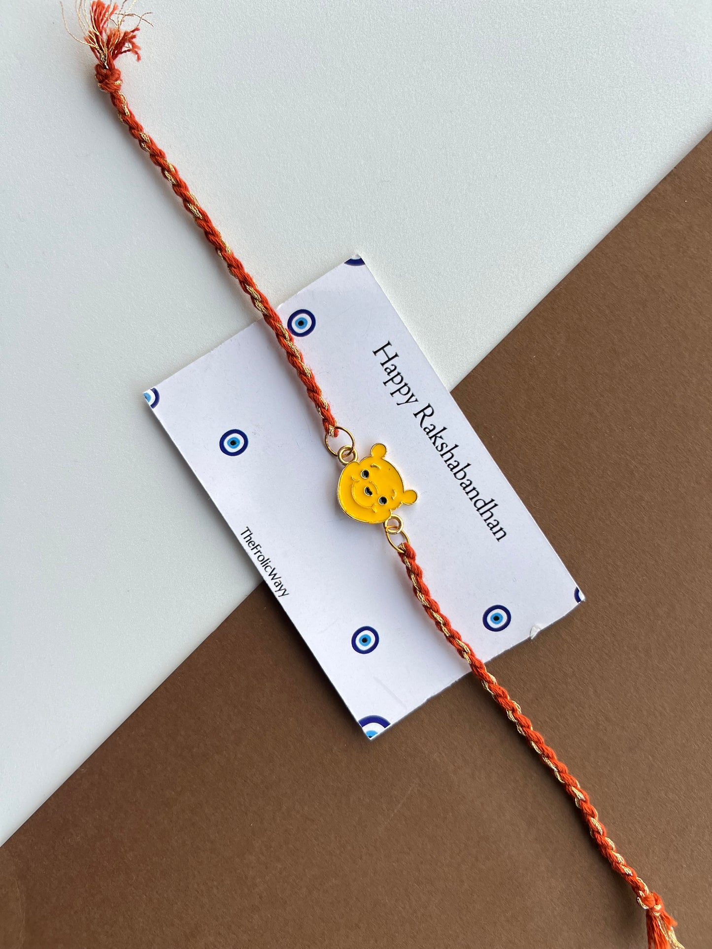 Brown Thread Pooh Rakhi
