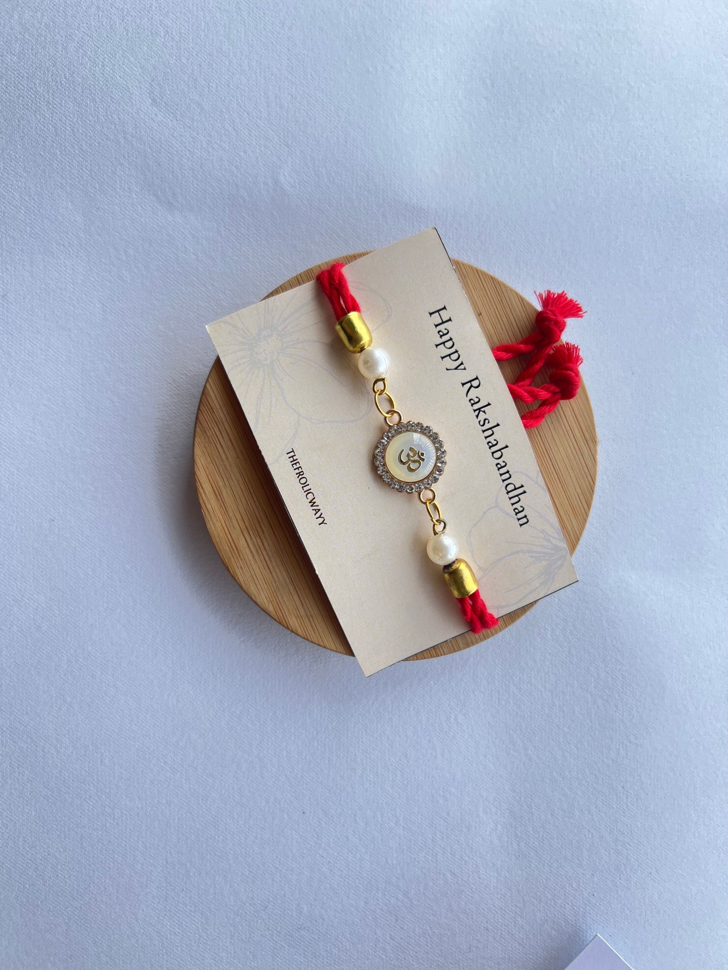 OM Red Adjustable Rakhi