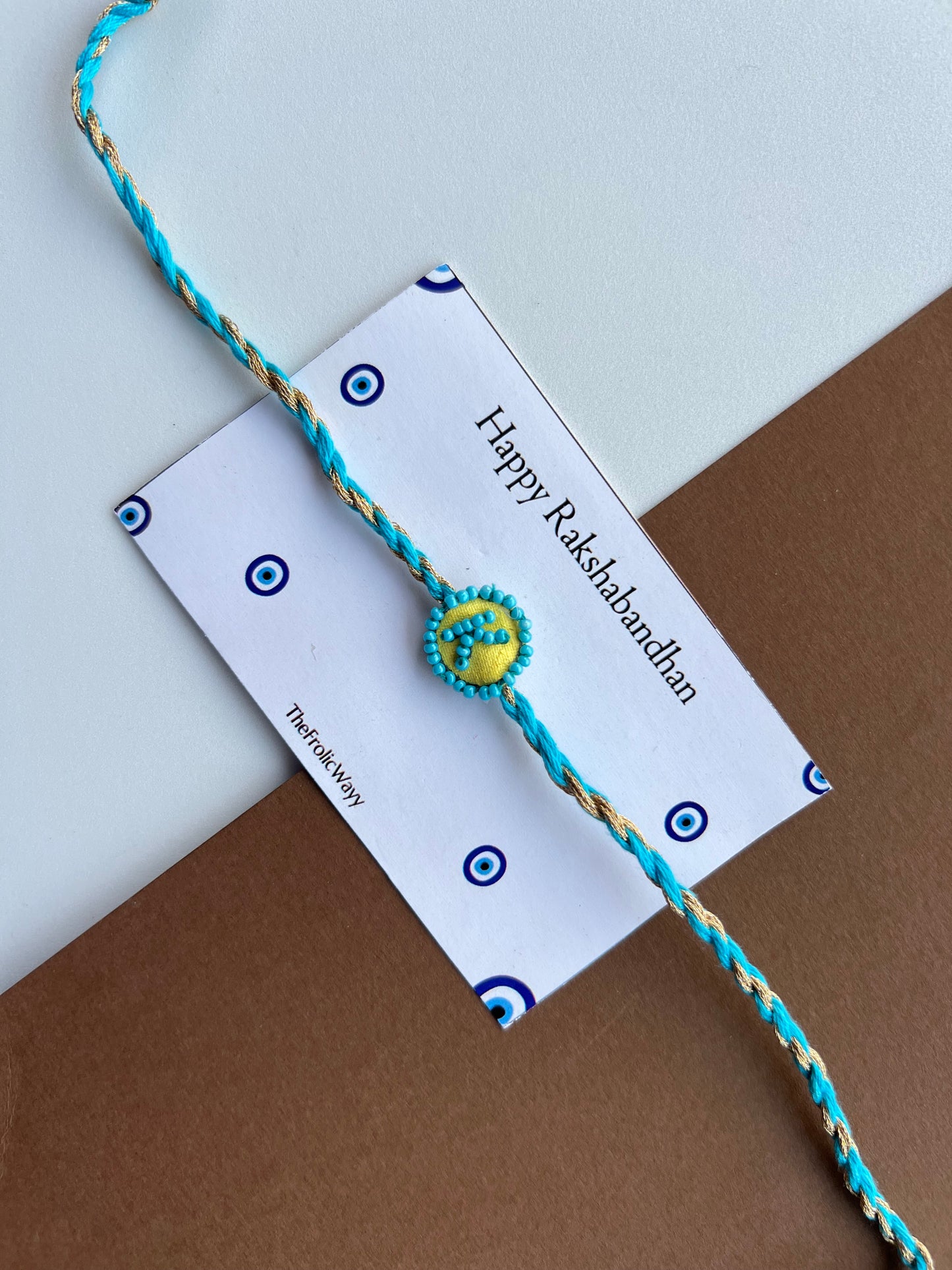 Initial Bead Rakhi