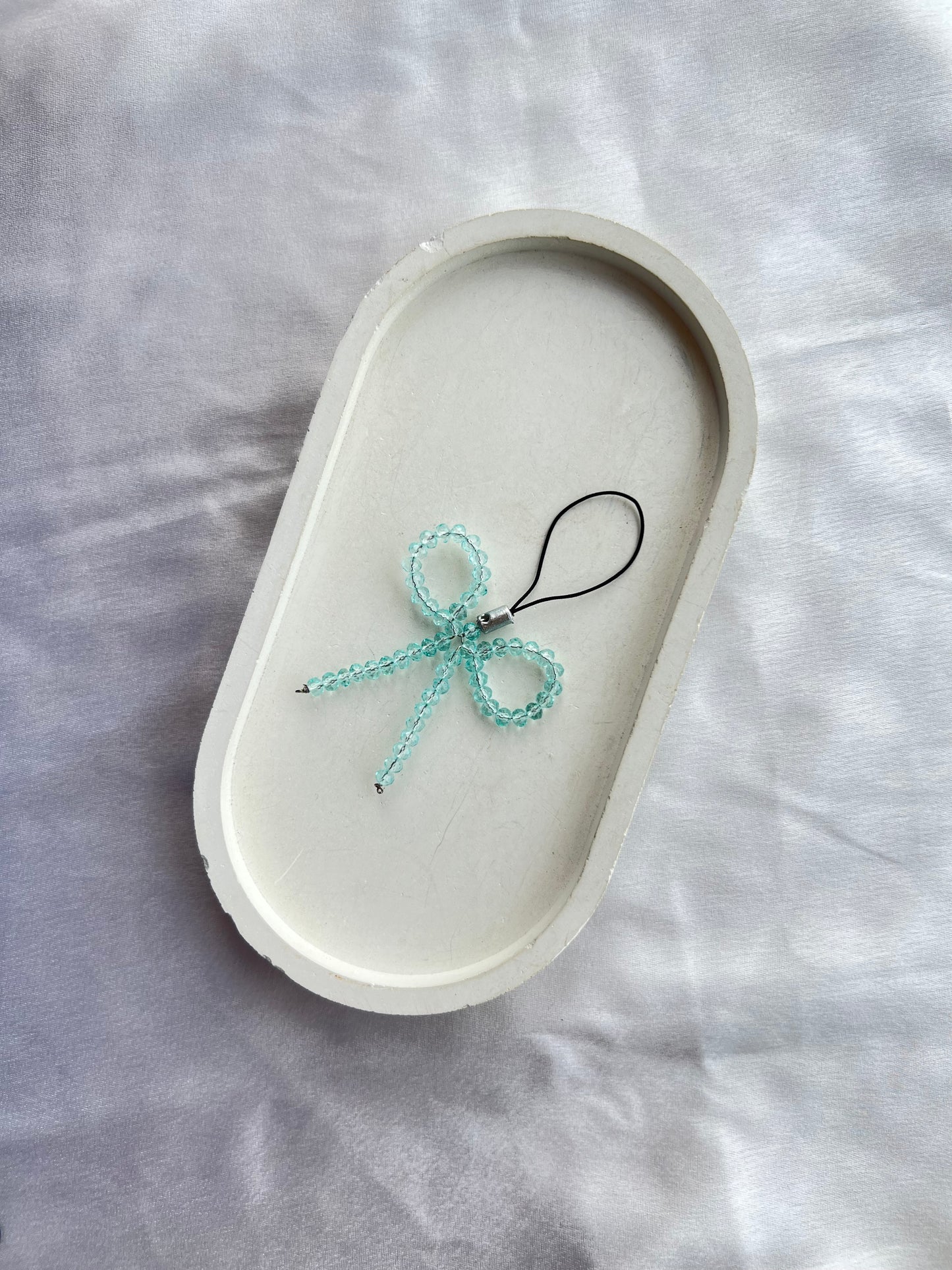 Light Blue Bow Charm