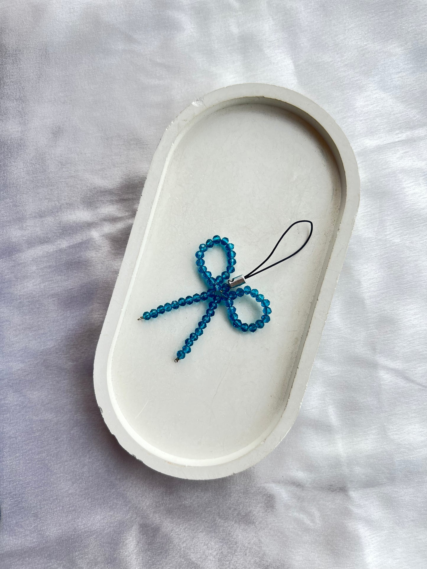 Turquoise Blue Bow Charm