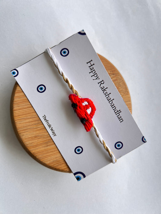 Car Embroidery Rakhi