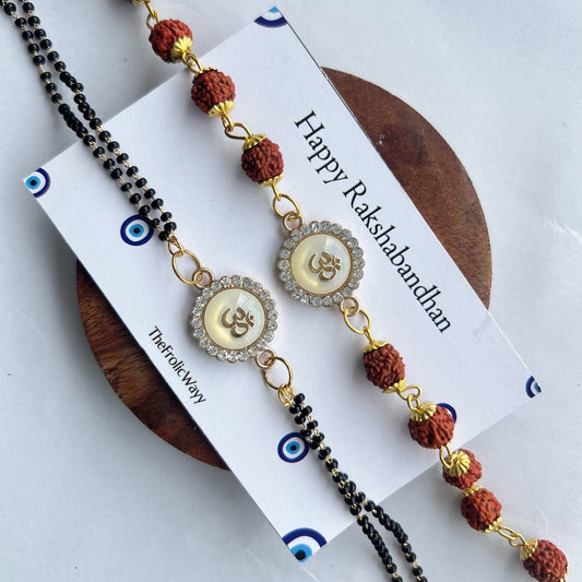 OM Rusraksh Bhai-Bhabhi Rakhi