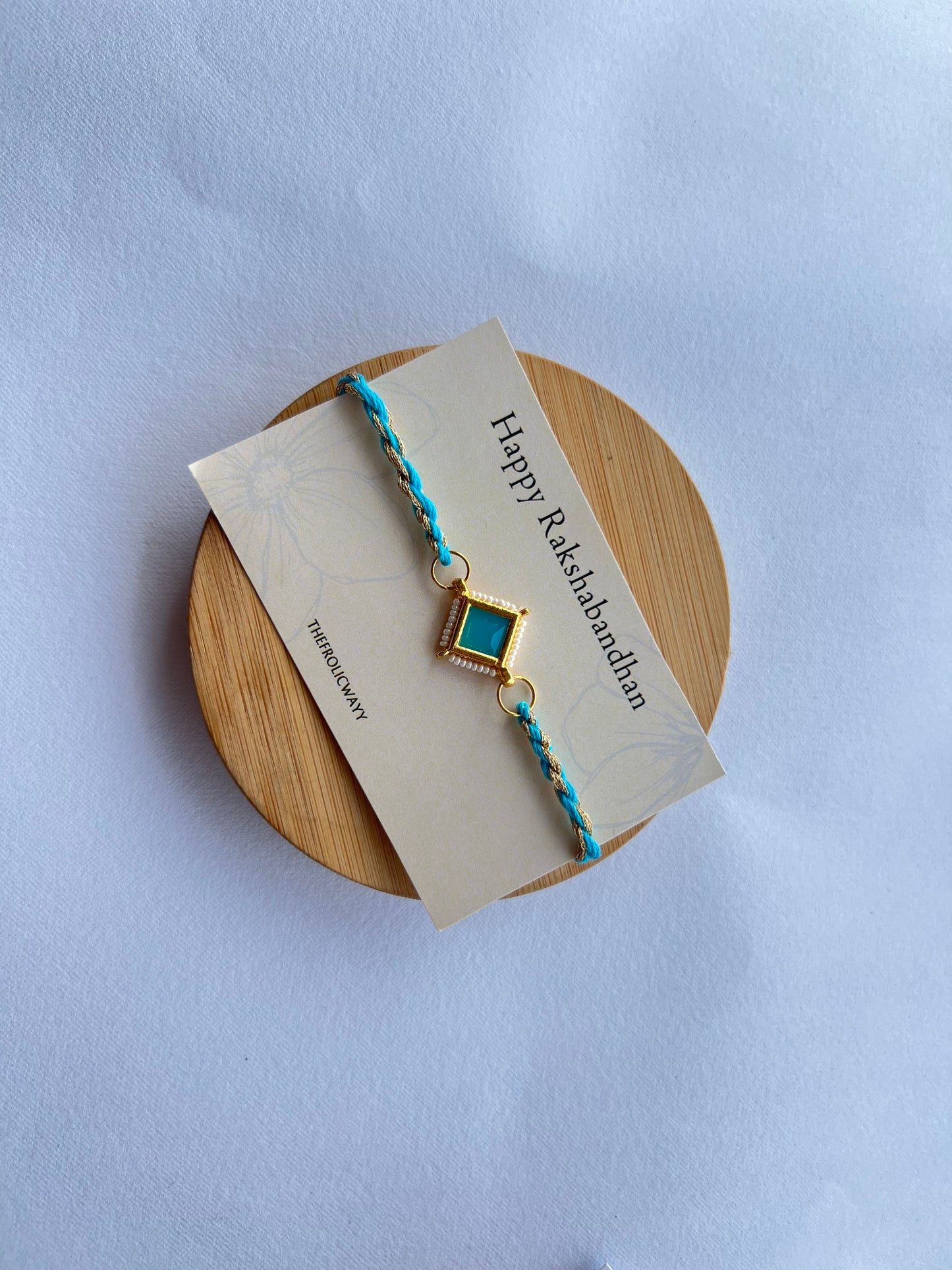 Blue Diamond Thread Bhai Rakhi