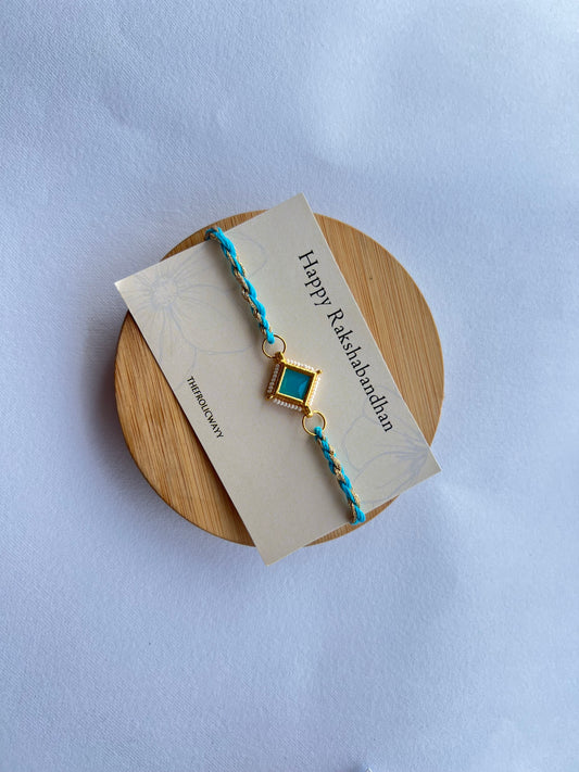 Blue Diamond Thread Bhai Rakhi