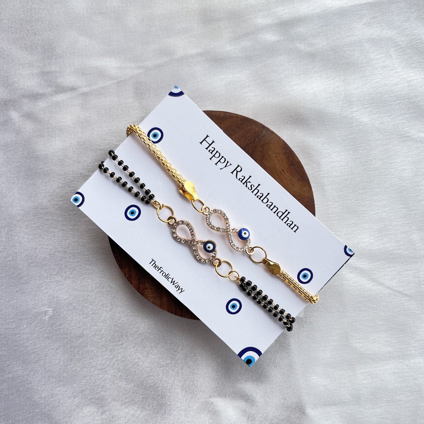 Infinity Evil Eye Couple Rakhi