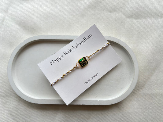 Green Bhai Thread Rakhi