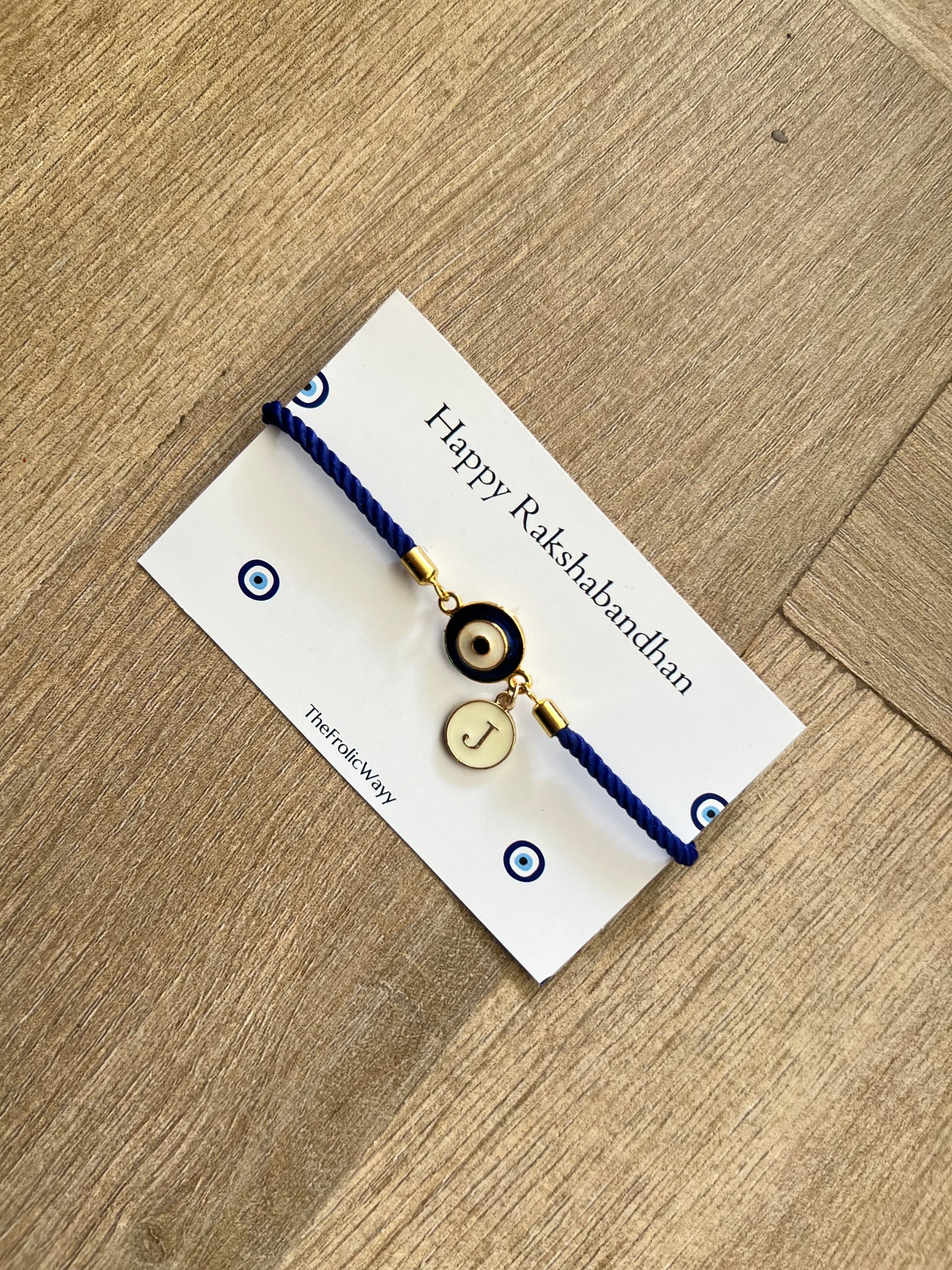 Dark Blue Evil Eye Band