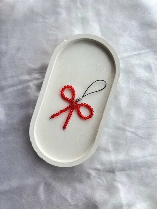 Red Bow Charm