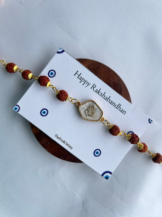 Rudraksh Ganesha Rakhi
