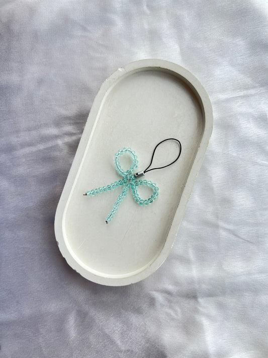 Light Blue Bow Charm