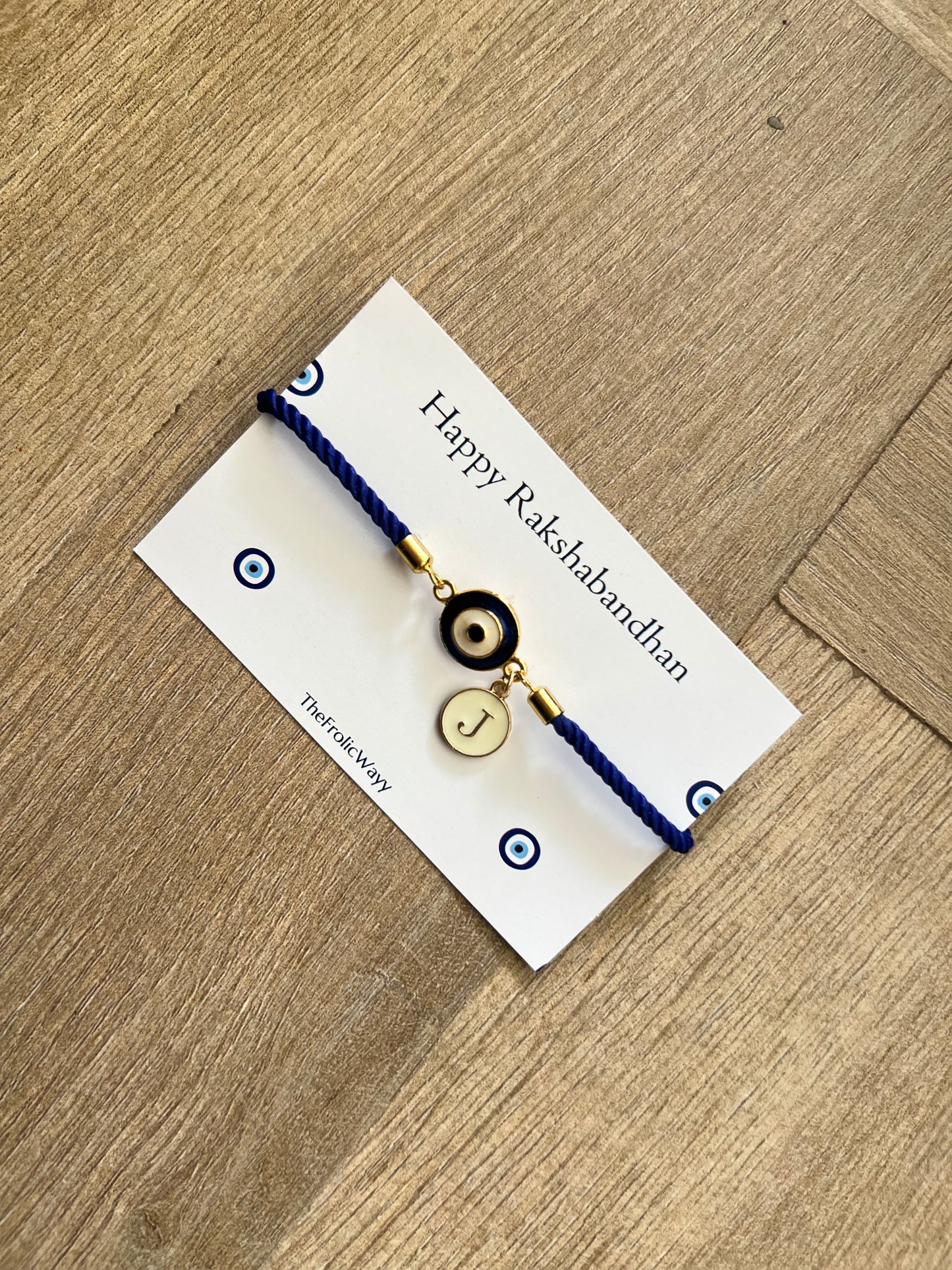 Dark Blue Evil Eye Band