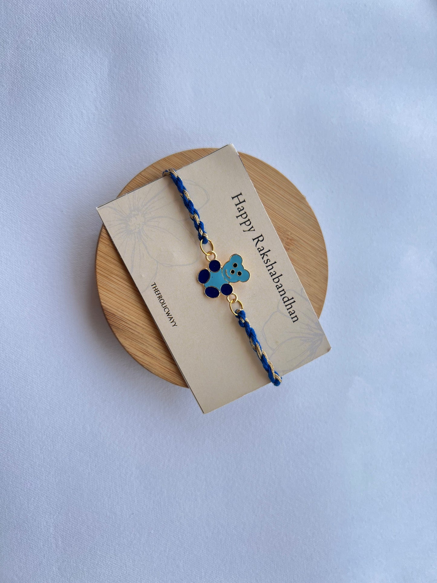 Blue Bear Thread Rakhi