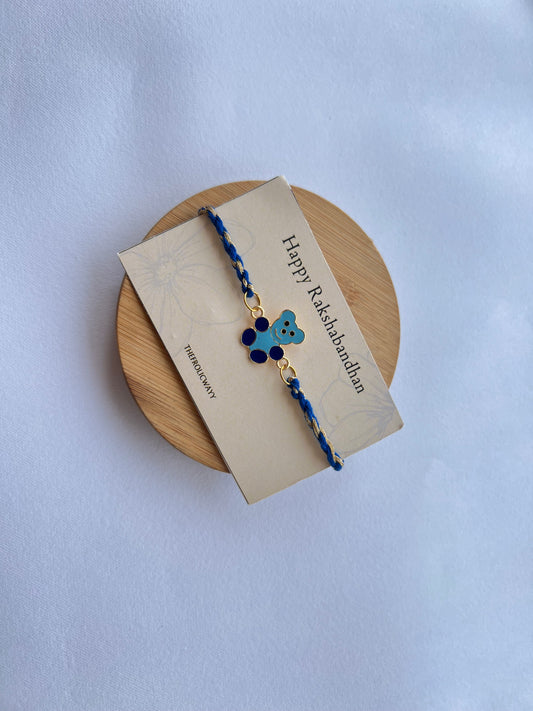 Blue Bear Thread Rakhi