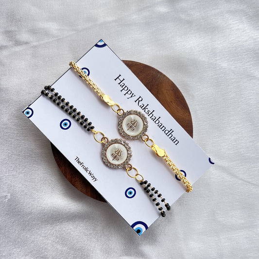 Trishul Couple Rakhi